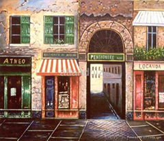 Bar Storefront oil paintings