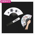 Bamboo Hand Held Folding Fan For Wedding Party Decor Dancing Handheld Fan