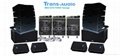 double 12"three way line array loudspeakers powerful long throw line array 4