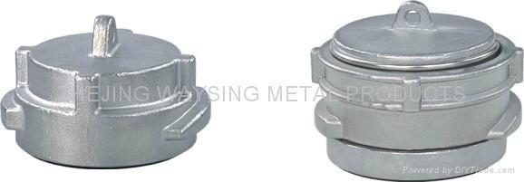 GUILLEMIN COUPLING BLANK CAP WITHLOCK RING AND C/W CHAIN-SS