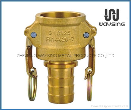 DIN2828 TYPE C (Female coupler X hose shank)-BRASS