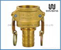 DIN2828 TYPE C (Female coupler X hose shank)-BRASS 1