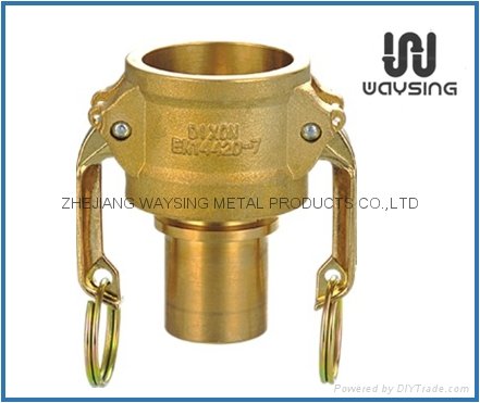 DIN2828 TYPE C (Smooth hose tail with collar)-BRASS