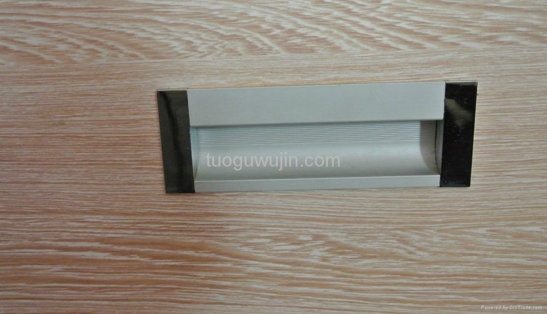 Aluminum alloy cabinet door cabinet drawer hidden-interlocking handle 2