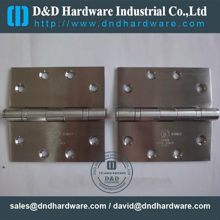 D&D UL Listed hinge certification fire rate BHMA