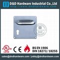 stainless steel solid door handle with plate ANSI Standard  DDTP001