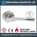 Solid lever stainless steel door handle BS EN 1906 Grade3 & Grade 4