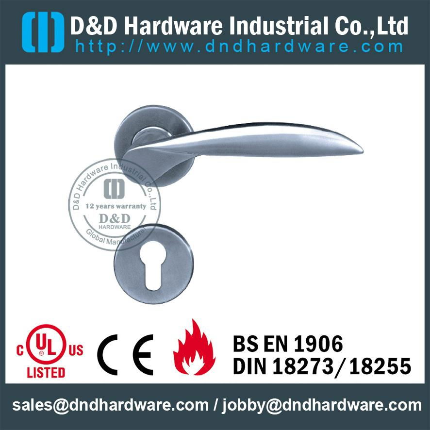  304 stainless steel solid lever dooe handle UL Certificate 2