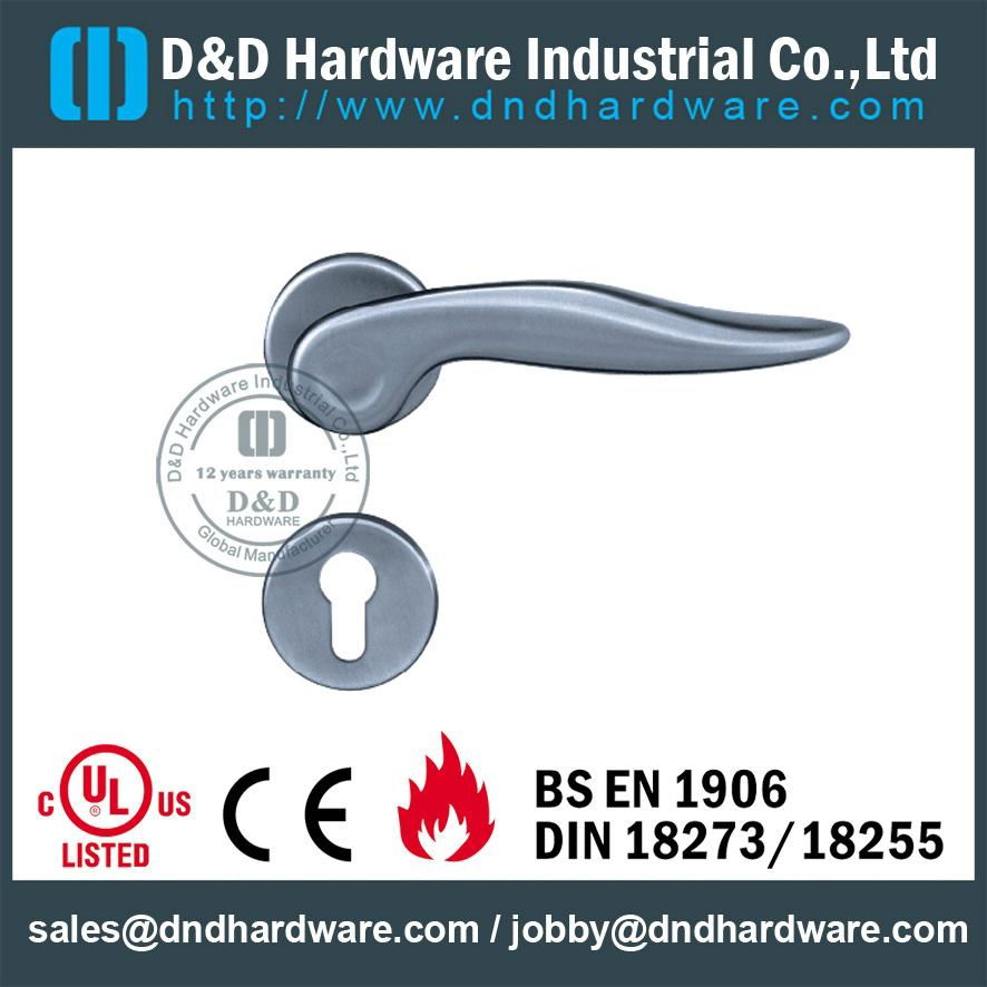  304 stainless steel solid lever dooe handle UL Certificate 4