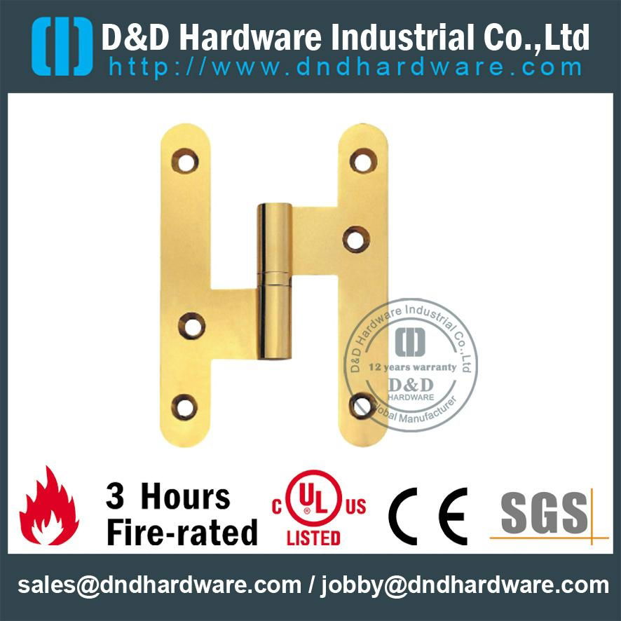 fire-rated solid brass lift-off H hinge