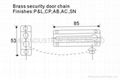 Brass door chain CE UL standard