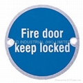 circle sign plate