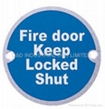 circle sign plate