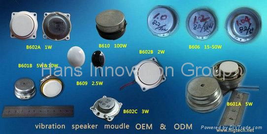 vibration speaker moudle and no horn speaker 2W