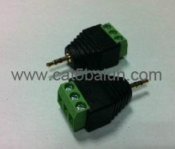 stereo plug to screw terminal 3