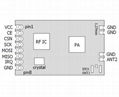 High-power 2.4G Transceiver Module with nRF24L01P RF Chip 5