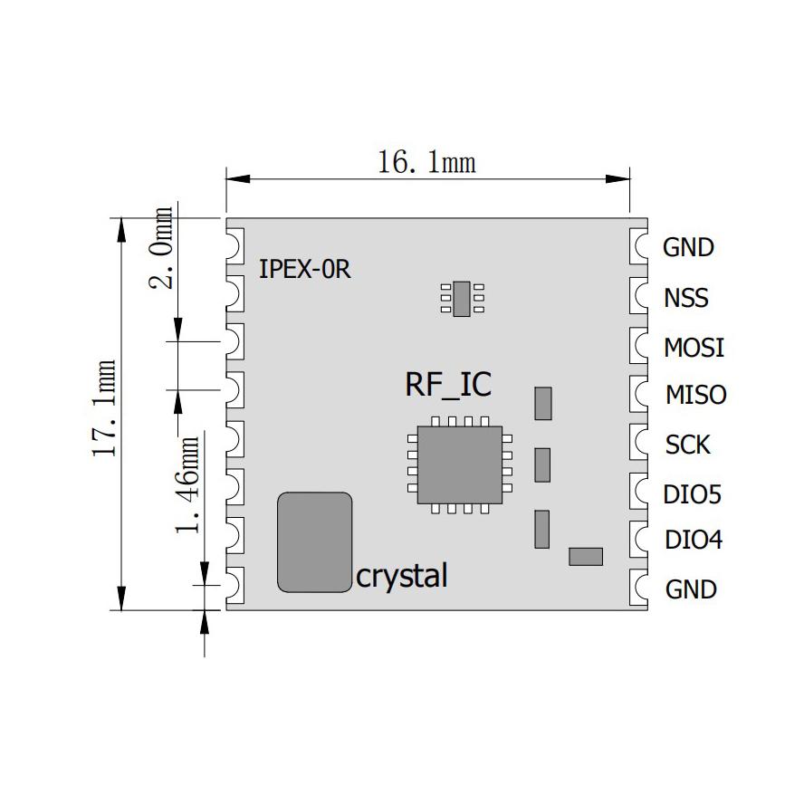 LoRa1278 Remote Spread Spectrum Wireless Module 3