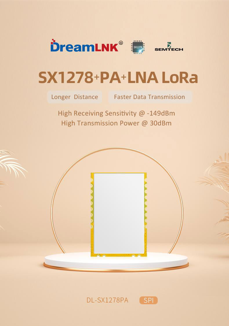 433Mhz High Power SX1278 LoRa Module with PA 4