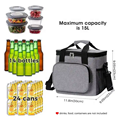 Custom Printed Portable Large Insulated Tote Bag Thermal Lunch Cooler Bag 2