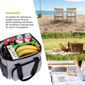 Custom Printed Portable Large Insulated Tote Bag Thermal Lunch Cooler Bag 5