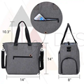 Quality Dark Gray Breast Pump Bag Breastmilk Pump Tote Bag Cooler Bags