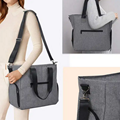 Quality Dark Gray Breast Pump Bag Breastmilk Pump Tote Bag Cooler Bags 6