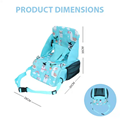 Adjustable multi functional baby dining booster seats baby travel diaper  6