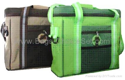 Striped Cooler Bag with Mesh Pockets 5