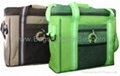 Striped Cooler Bag with Mesh Pockets