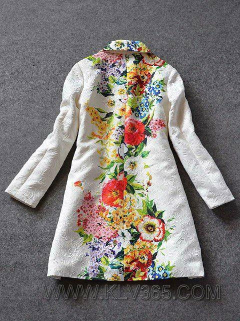 Wholesale Designer Women Clothes Fashion Winter Autumn Embroidred Coat  5