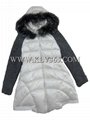 Designer Women fashion Winter Duck Down Coat With Mink Fur Hooded From China 
