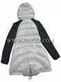 Designer Women fashion Winter Duck Down Coat With Mink Fur Hooded From China 