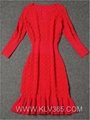 Wholesale  Long Sleeve Mermaid Dress Celebrity Bandage Bodycon Dress for Lady