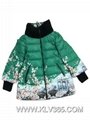  High Quality Clothing Women Fashion Winter Floral Printed Duck Down Jacket 