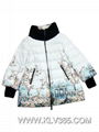  High Quality Clothing Women Fashion Winter Floral Printed Duck Down Jacket 