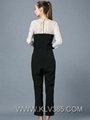 Designer Women Adult Cotton Lace Jumpsuit Pants for Spring Autumn
