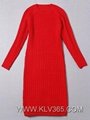 Designer Clothing China Wholesale Women Wool Long Winter Dress 