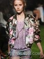New Fashion Women Spring Jacket Design Short Floral Bomber Jacket  wholesale