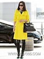 Ladies Fashion Trendy Autumn Winter Double Breasted Wool Long Trench Coat