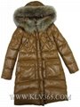 China Wholesale Fashion Design Women Winter Down Jacket With Fur Collar