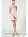 Women Designer Dress Wholesale Pink Simple Sleeveless Party Dress 
