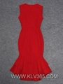 New Fashion Dress Design Elegant Ladies Red Mermaid Evening Dress