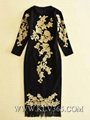 Latest Dress Design Women Fashion Embroidery Long Party Prom Dress 3