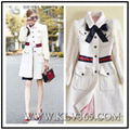 New Designer Women Fashion Winter  Wool Long Jacket 1