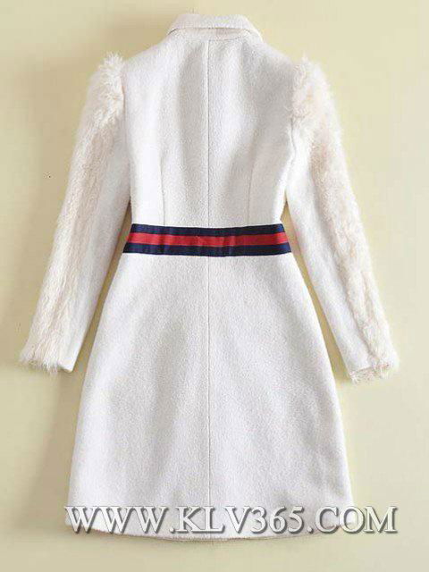 New Designer Women Fashion Winter  Wool Long Jacket 4