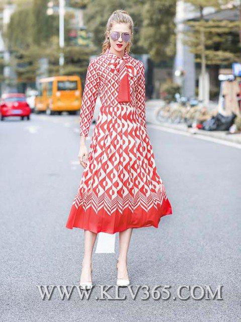 High Quality Women Clothing Fashion Long Sleeve Party Evening Dress 2