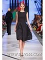 China Wholesale Women's Summer Sleeveless Black Embroidery Elegant Dress