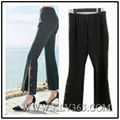 European Style Office Ladies Fashion Striped Long Flared Pants