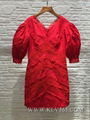 Wholesale Women Brand Fashion Clothing Red Celebrity Festive Party Dress 