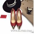 Ladies Fashion Designer  Sheep Leather High Heeled Pointed Elegant Shoes